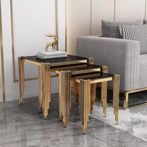 Golden Cascade Nesting Tables