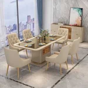 Opulent Ivory Dining Set 1