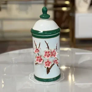 Blossom Crown Ceramic Jar