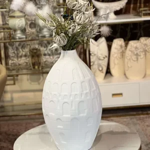 White Arched Design Vase